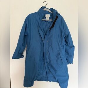Vintage L.L. Bean Women's Blue Raincoat